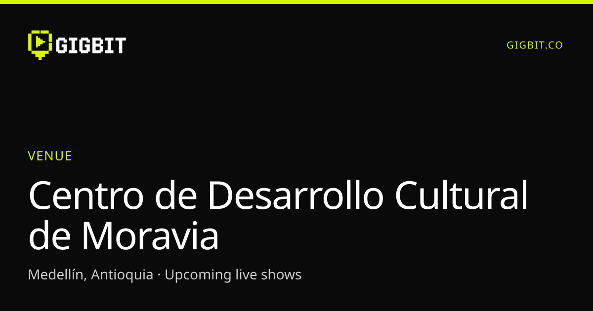 Centro de Desarrollo Cultural de Moravia