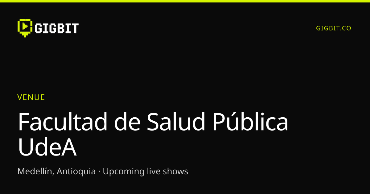 Facultad de Salud Pública UdeA