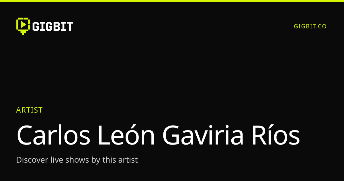 Carlos León Gaviria Ríos