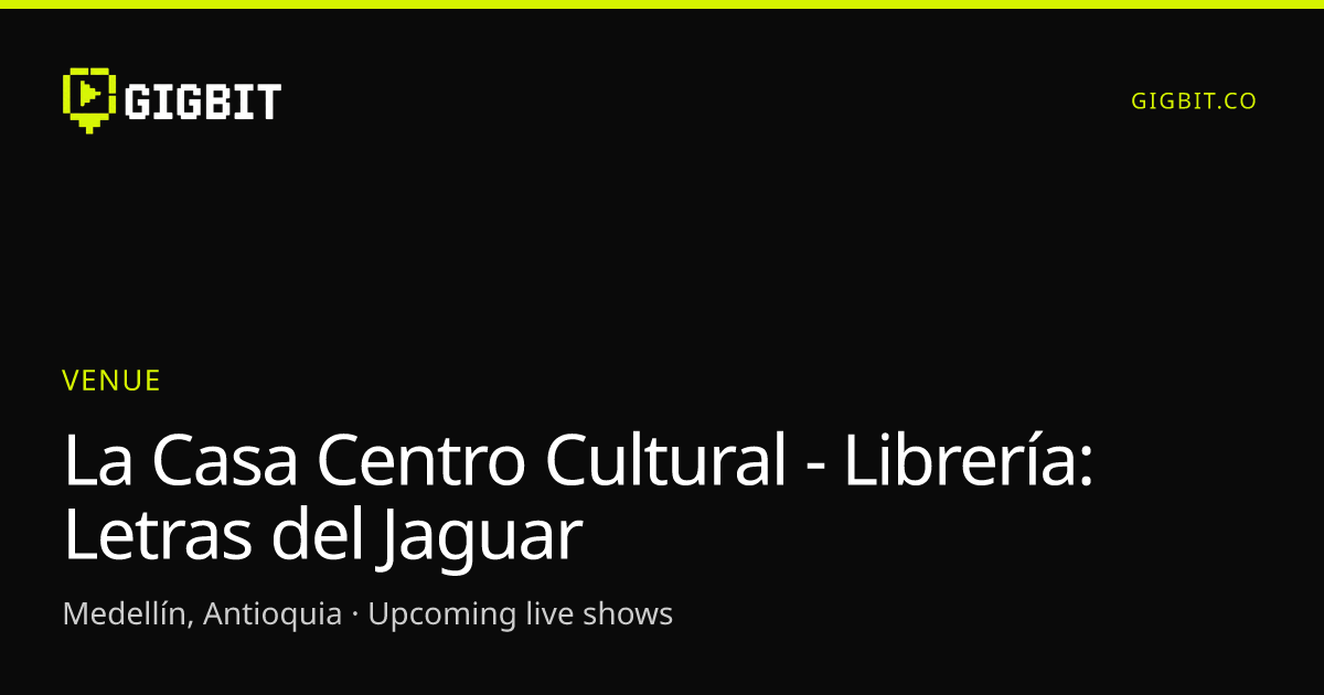 La Casa Centro Cultural - Librería: Letras del Jaguar