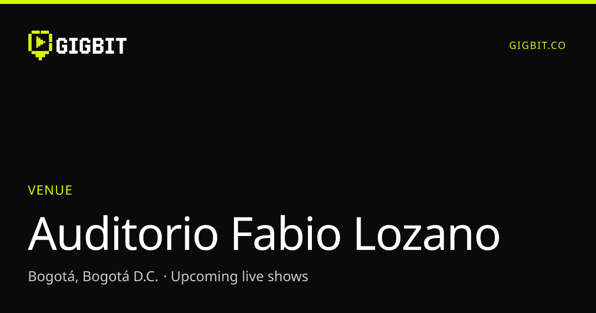 Auditorio Fabio Lozano