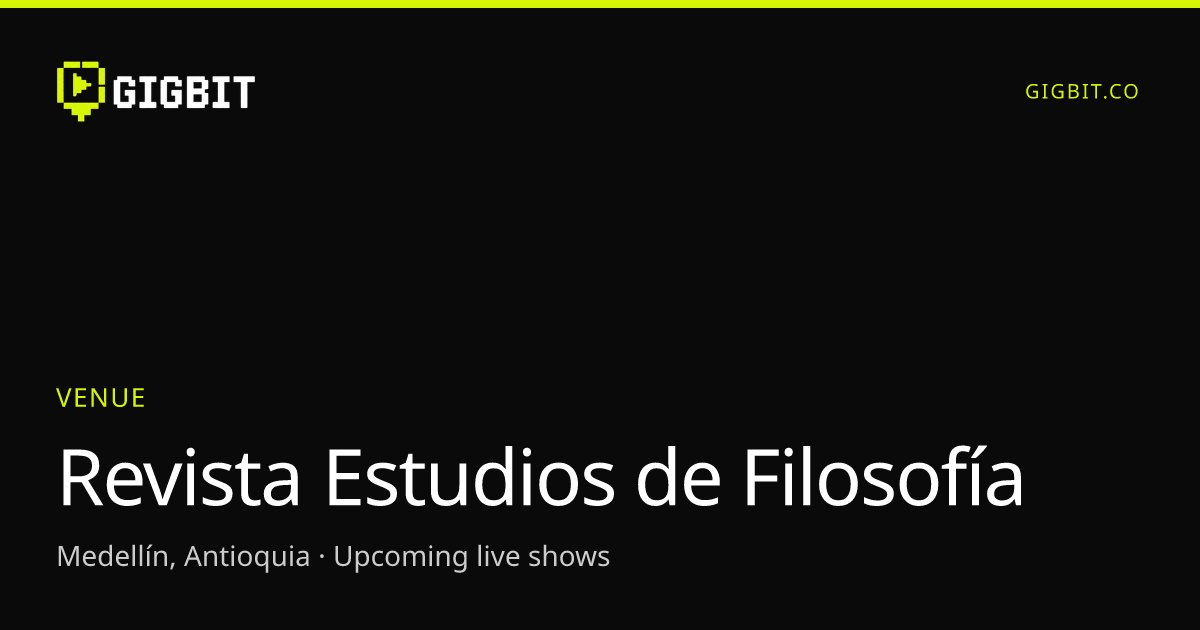 Revista Estudios de Filosofía