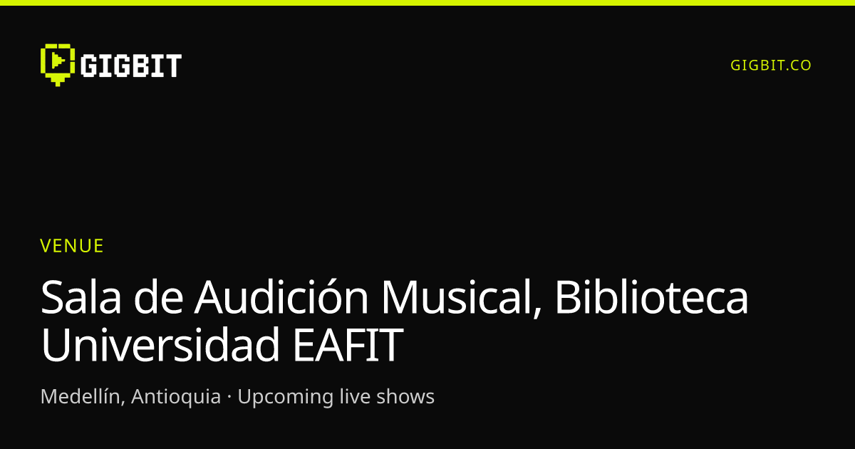 Sala de Audición Musical, Biblioteca Universidad EAFIT