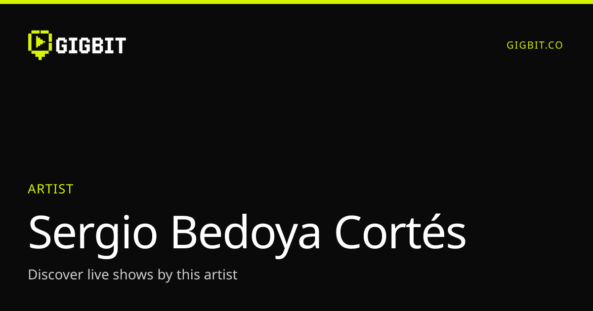 Sergio Bedoya Cortés