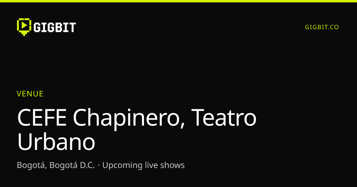 CEFE Chapinero, Teatro Urbano