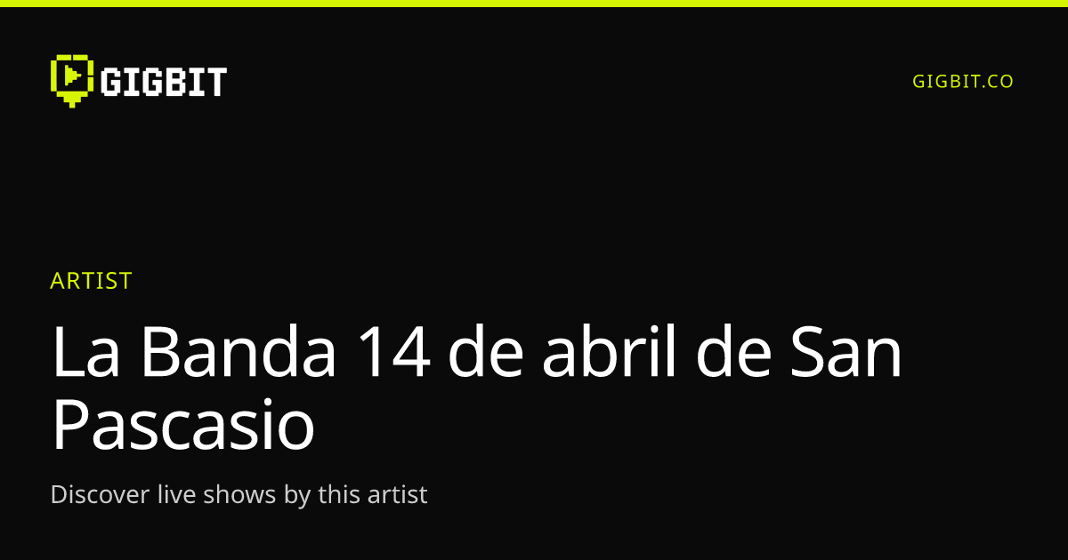 La Banda 14 de abril de San Pascasio