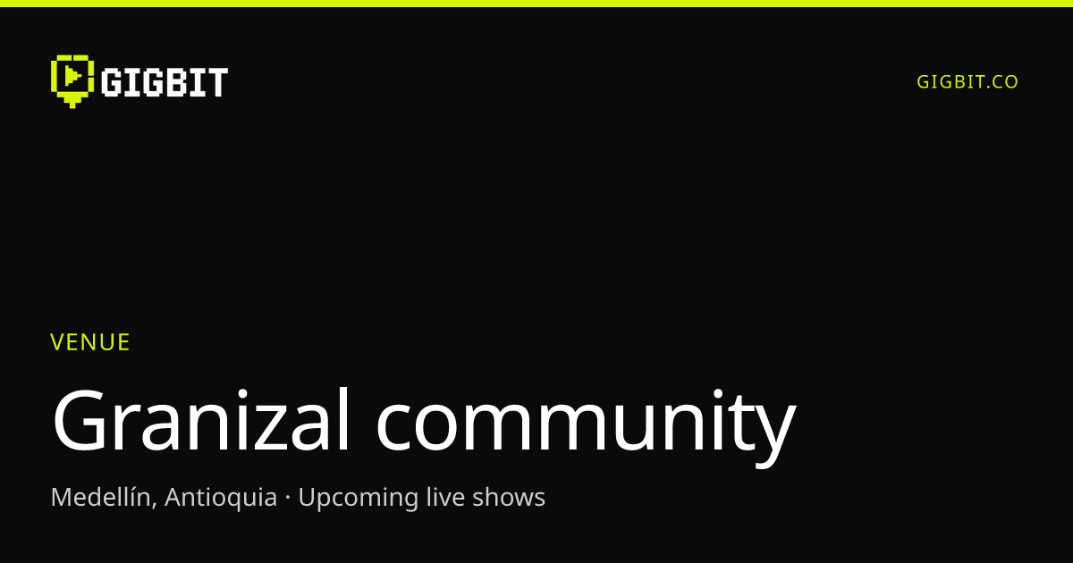 Granizal community
